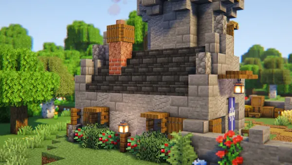 Fortified Keep, a Minecraft starter castle, in-game photo 3