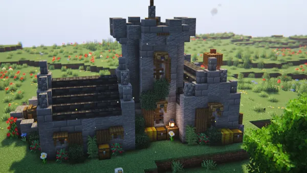 Fortified Keep, a Minecraft starter castle, in-game photo 4