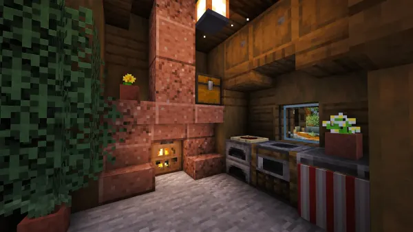 Stonecap Cottage, a Minecraft starter house and survival base, in-game photo 4