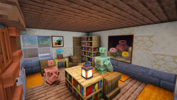 British Flowerbox Cottage, a Minecraft house, in-game photo 4