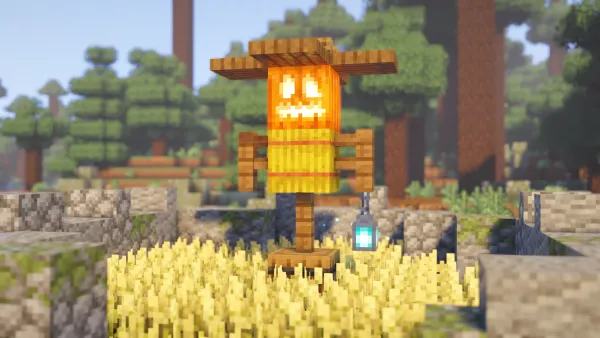 Simple Scarecrow, a Minecraft build