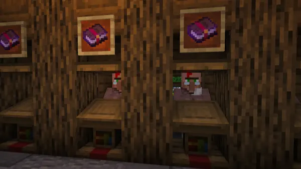 Villager Trading Hall, a Minecraft starter house and survival base, in-game photo 4
