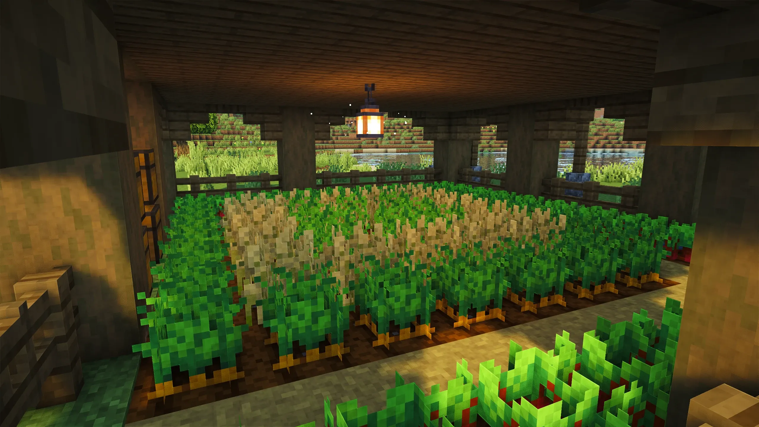 Oak Survival Townhouse, a Minecraft starter house and survival base, in-game photo 3