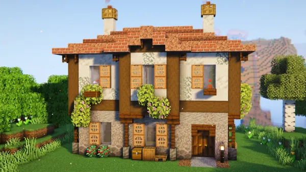 Turkish House, a Minecraft starter house and survival base