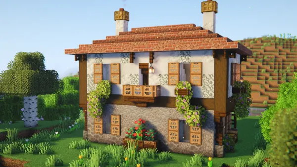 Turkish House, a Minecraft starter house and survival base, in-game photo 3