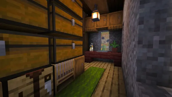 Turkish House, a Minecraft starter house and survival base, in-game photo 4