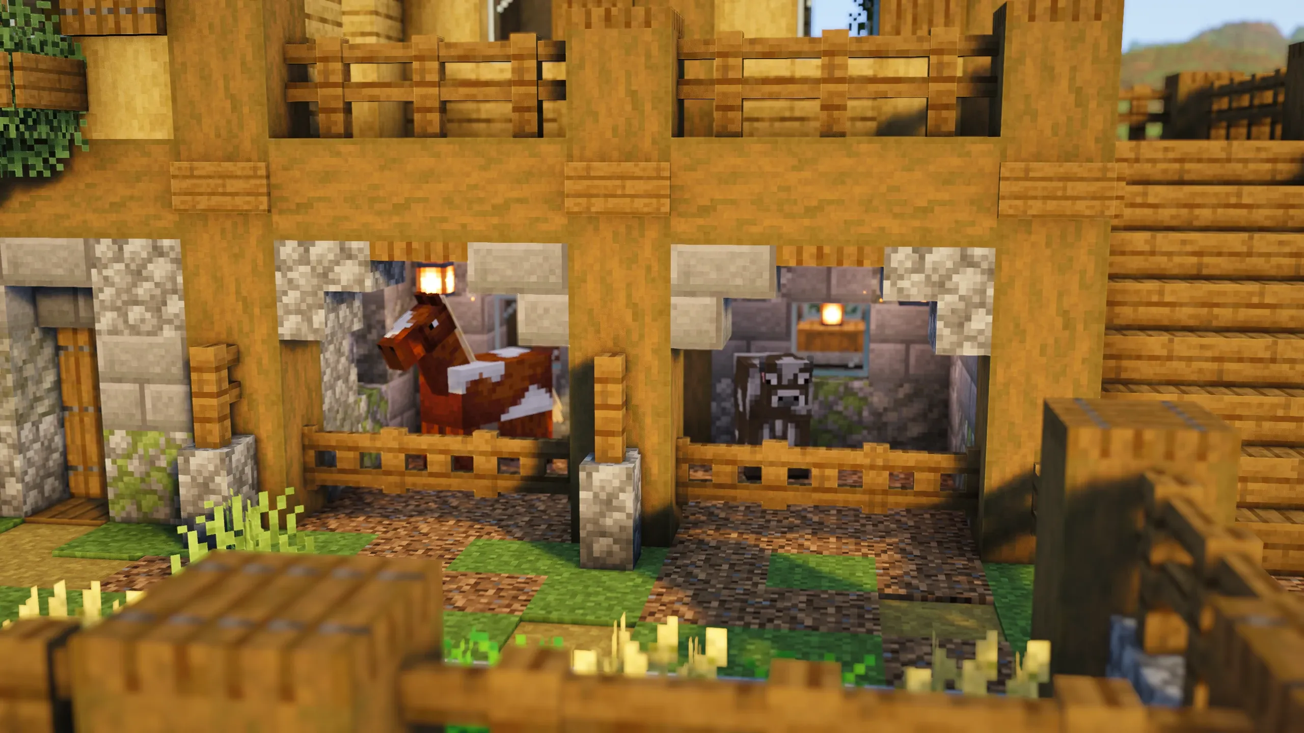 Oak Survival Cottage, a Minecraft starter house and survival base, in-game photo 4