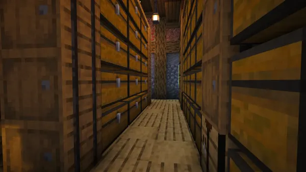 Stone Storage House, a Minecraft starter house and survival base, in-game photo 5