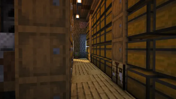 Stone Storage House, a Minecraft starter house and survival base, in-game photo 6
