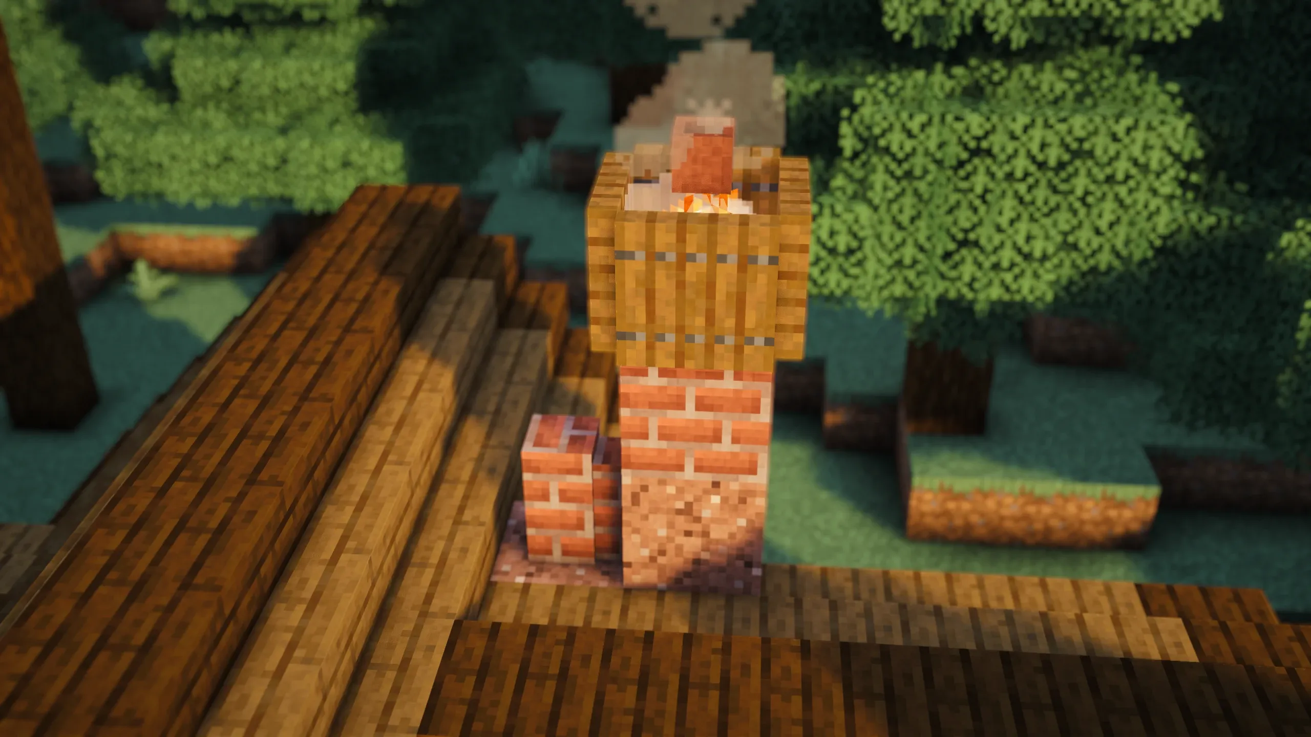 Broadeaves Cabin, a Minecraft starter house and survival base, in-game photo 4