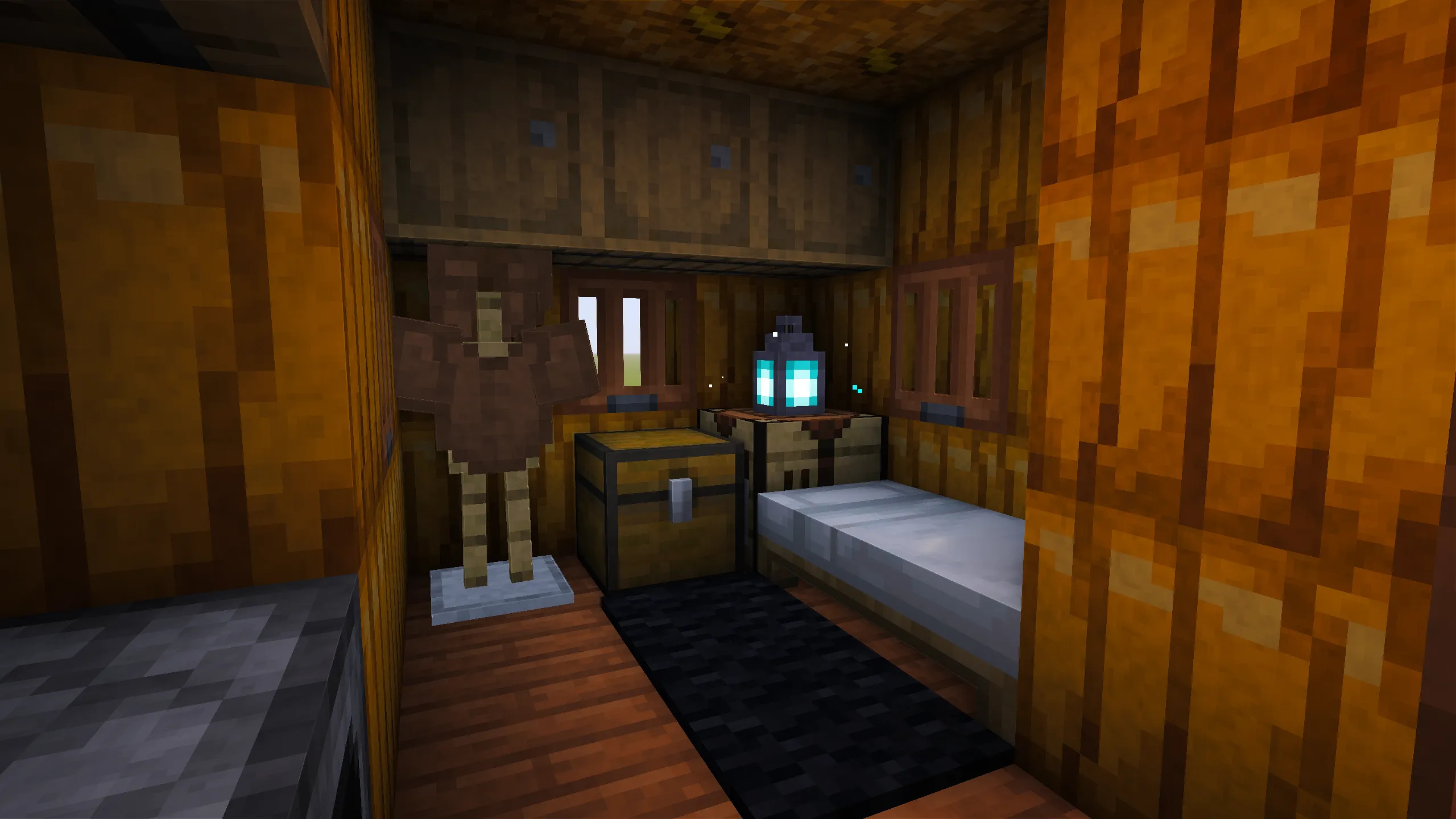 Pumpkin Starter Base, a Minecraft starter base and survival base, in-game photo 2