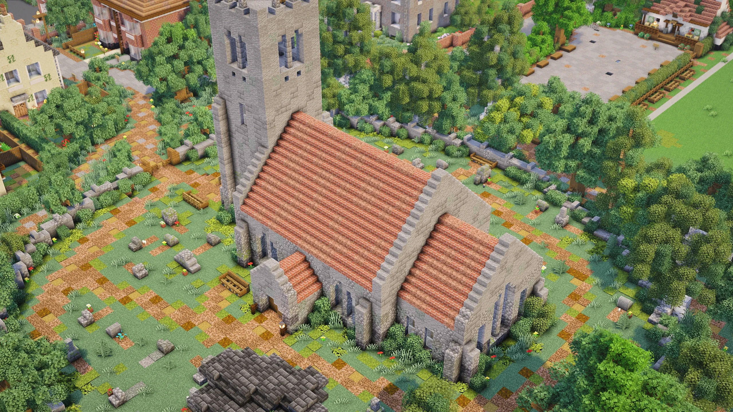 British Church, a Minecraft build, in-game photo 3