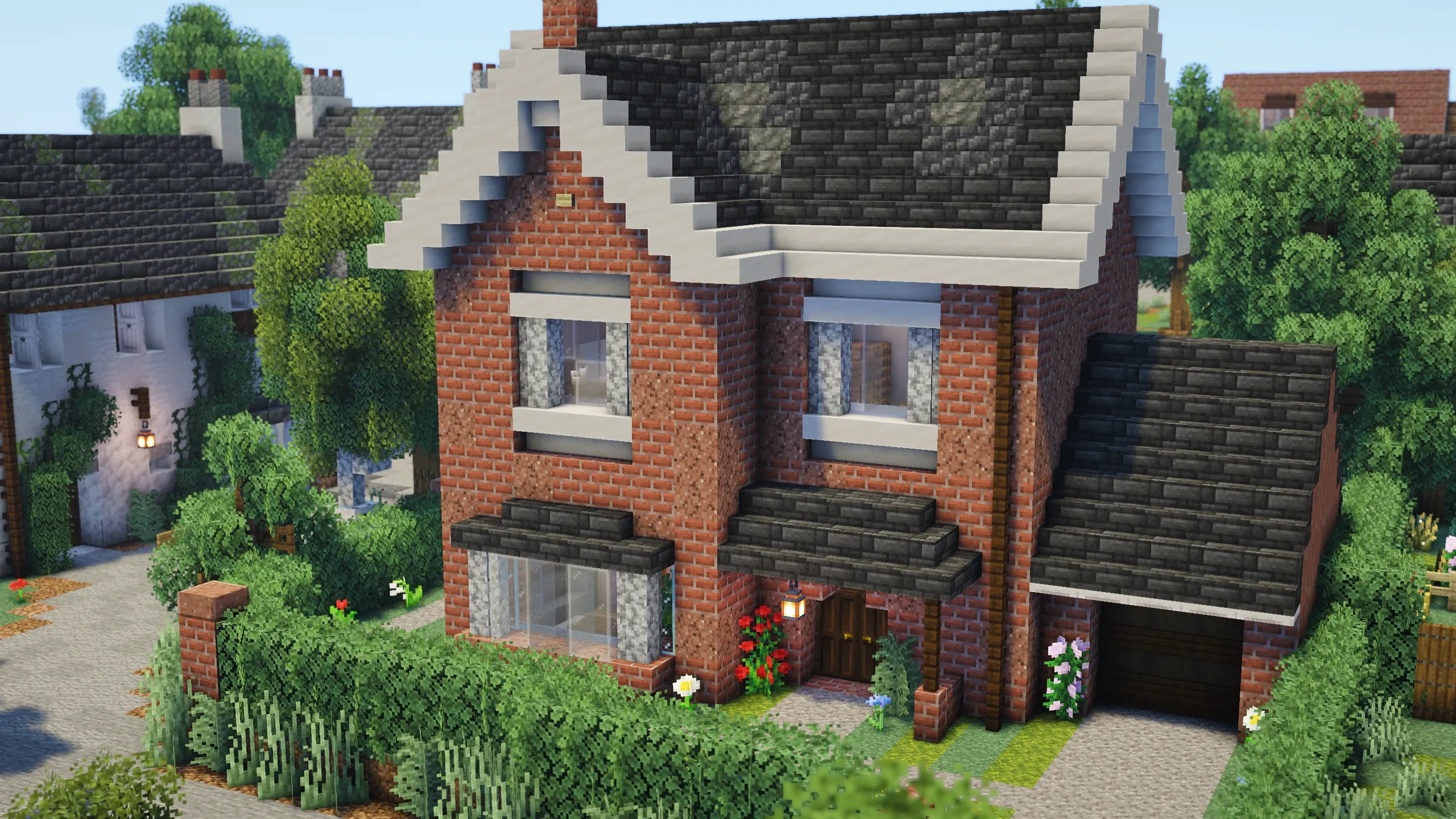 British Gabled House, a Minecraft house, in-game photo 2