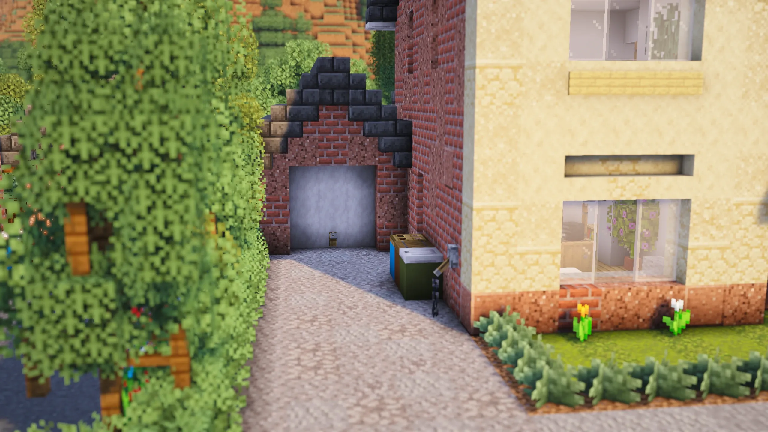 British Twin Gable House, a Minecraft house, in-game photo 2