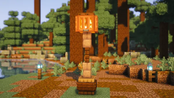 Spooky Lamp #1, a Minecraft build, in-game photo 3