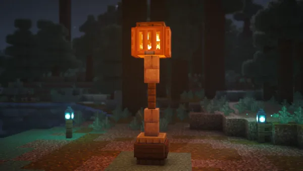 Spooky Lamp #1, a Minecraft build, in-game photo 2