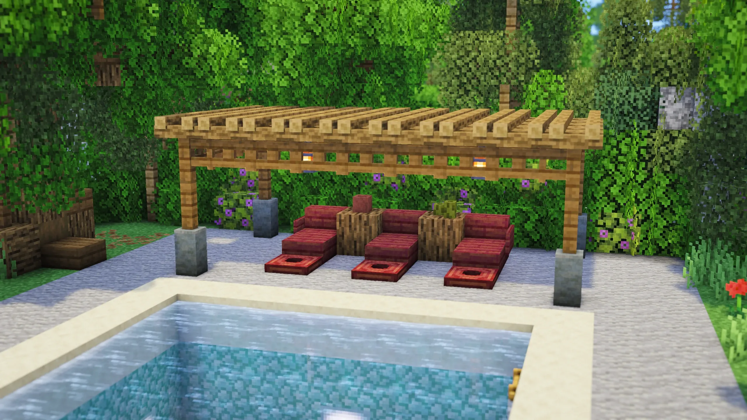 Swimming Pool, a Minecraft build, in-game photo 2