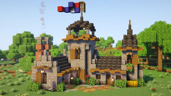 Medieval Castle Base, a Minecraft castle