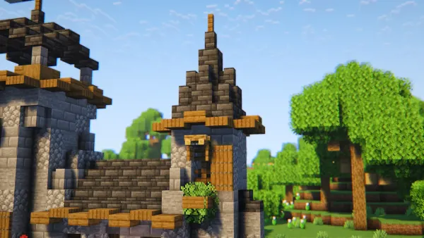 Medieval Castle Base, a Minecraft castle, in-game photo 3