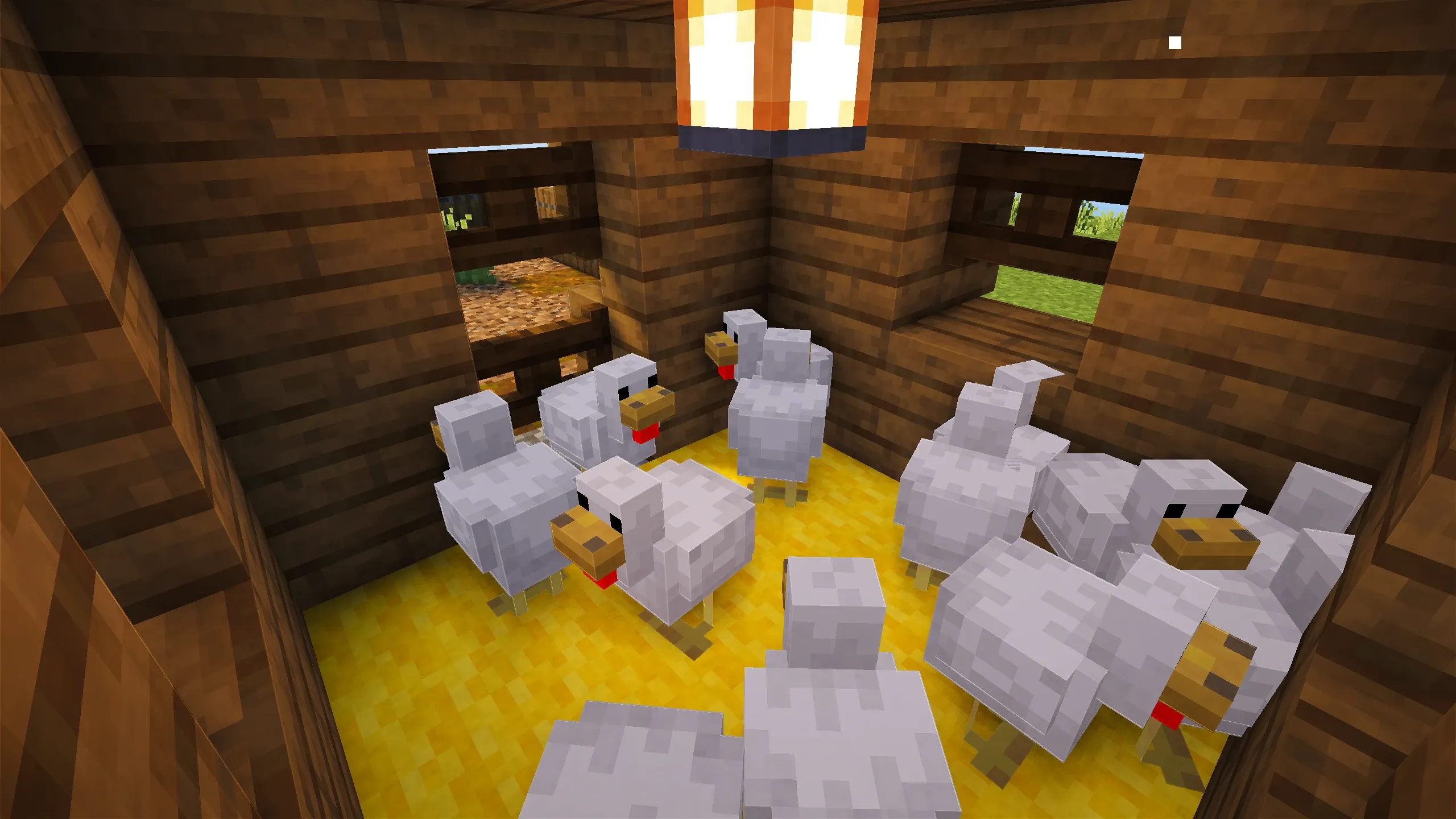 Chicken Coop Egg Farm, a Minecraft starter build, in-game photo 3