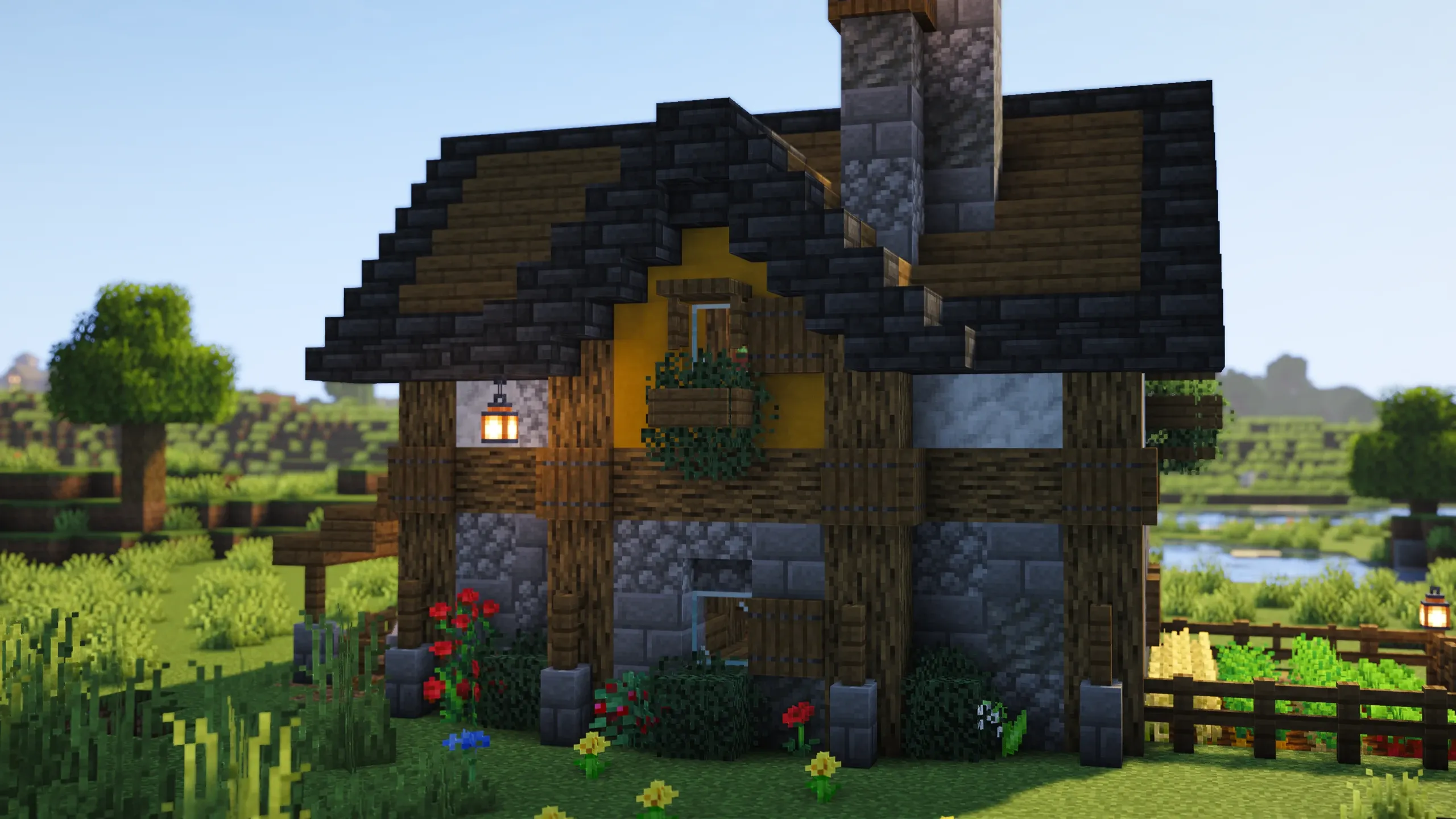 Terracotta Starter House, a Minecraft starter house and survival base, in-game photo 6
