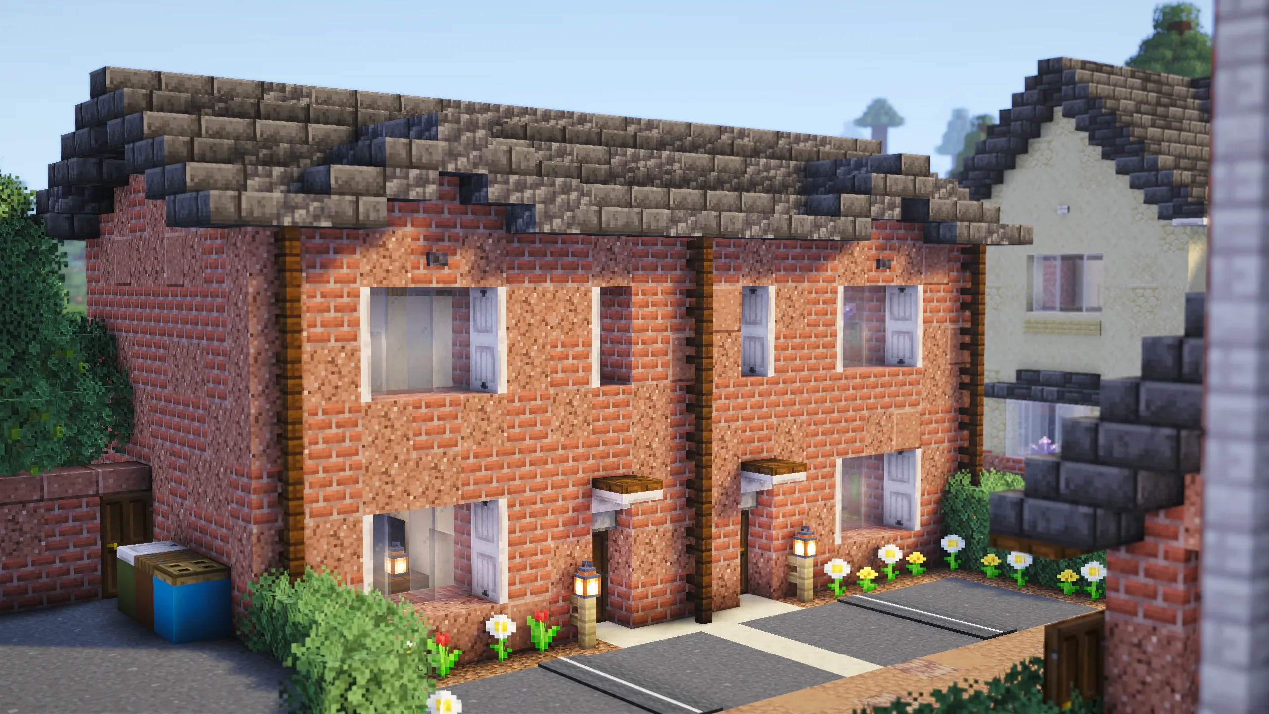 British Brick Semi-Detached, a Minecraft house, in-game photo 2