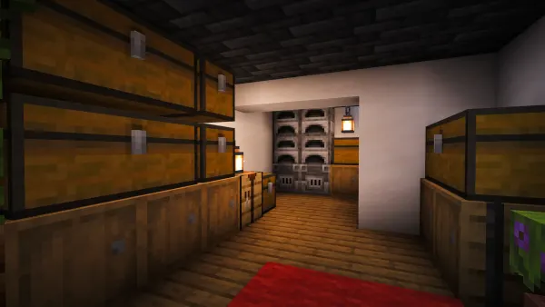 Modern Staircase House, a Minecraft starter house and survival base, in-game photo 5
