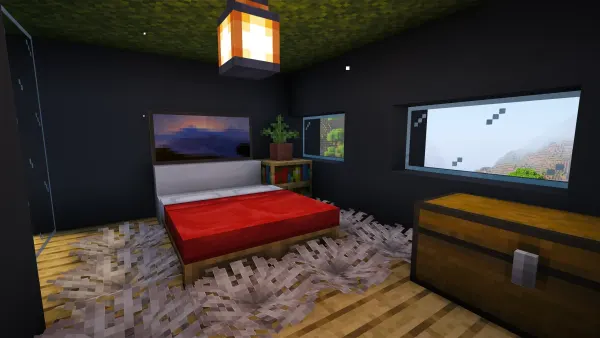 Modern Staircase House, a Minecraft starter house and survival base, in-game photo 6