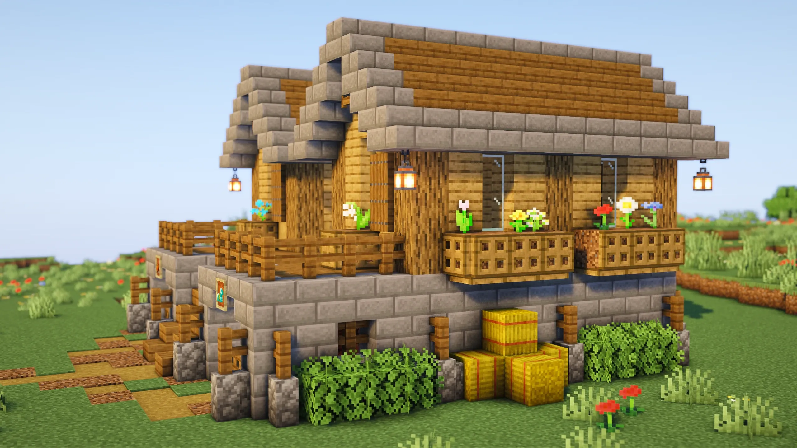 Oak Survival Base, a Minecraft starter base and survival base, in-game photo 2