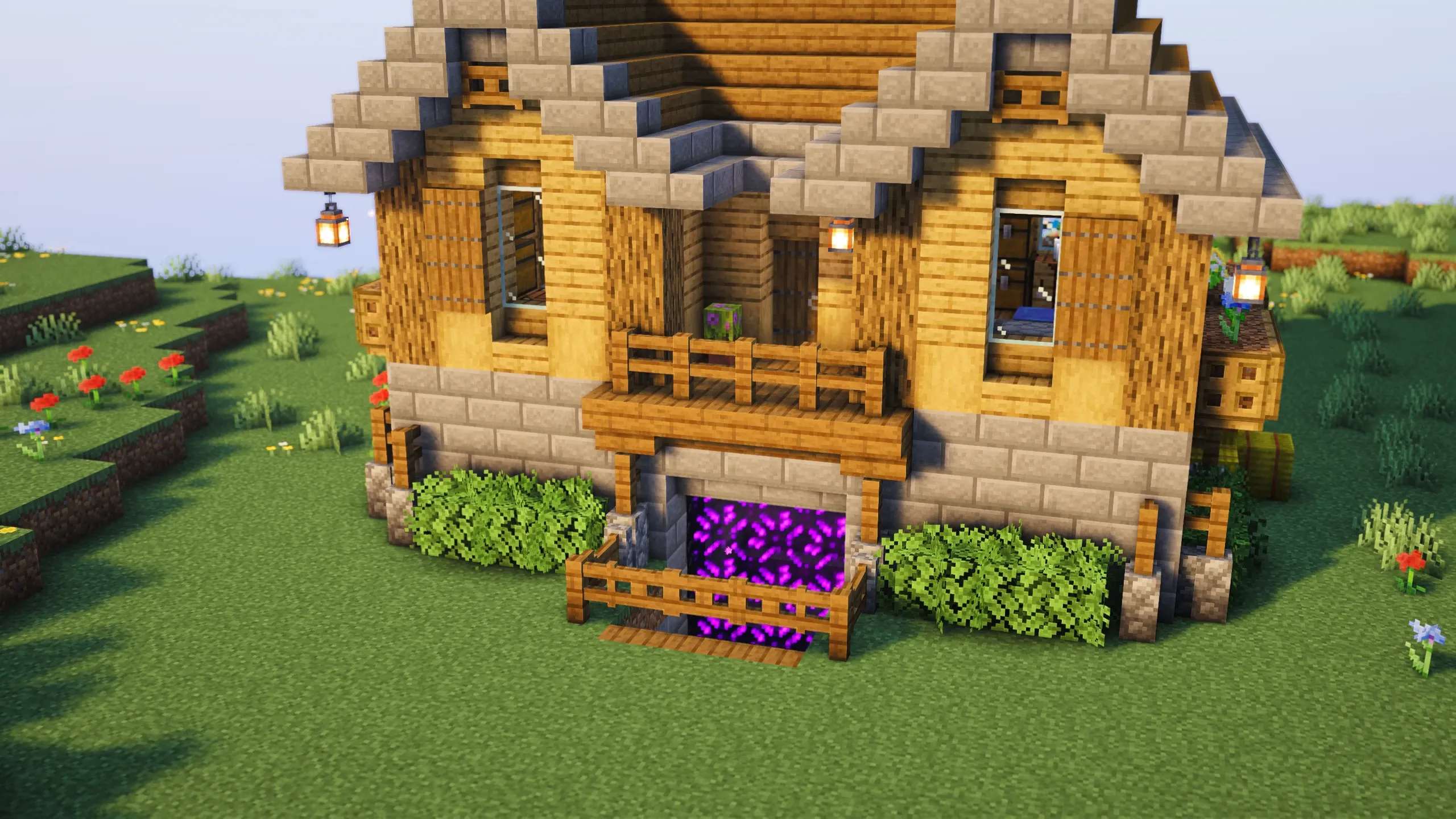 Oak Survival Base, a Minecraft starter base and survival base, in-game photo 3