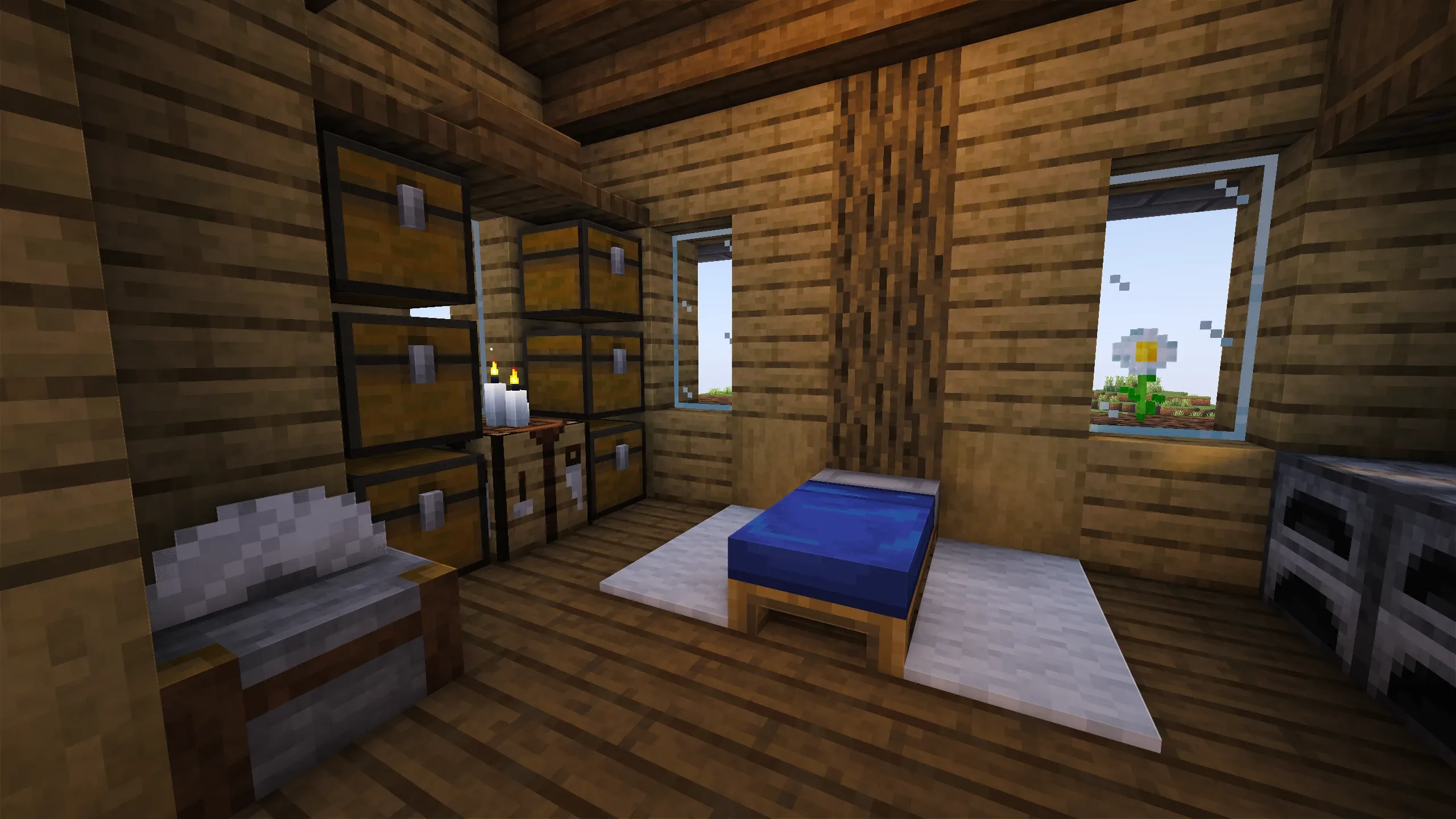 Oak Survival Base, a Minecraft starter base and survival base, in-game photo 4