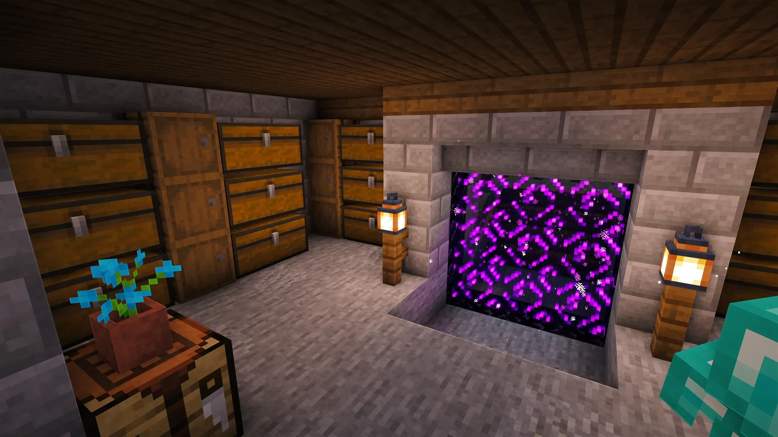 Oak Survival Base, a Minecraft starter base and survival base, in-game photo 5