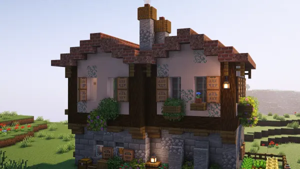 Turkish Inspired House, a Minecraft starter house and survival base, in-game photo 3