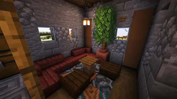 Turkish Inspired House, a Minecraft starter house and survival base, in-game photo 5