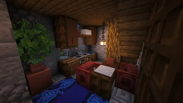 Turkish Inspired House, a Minecraft starter house and survival base, in-game photo 6