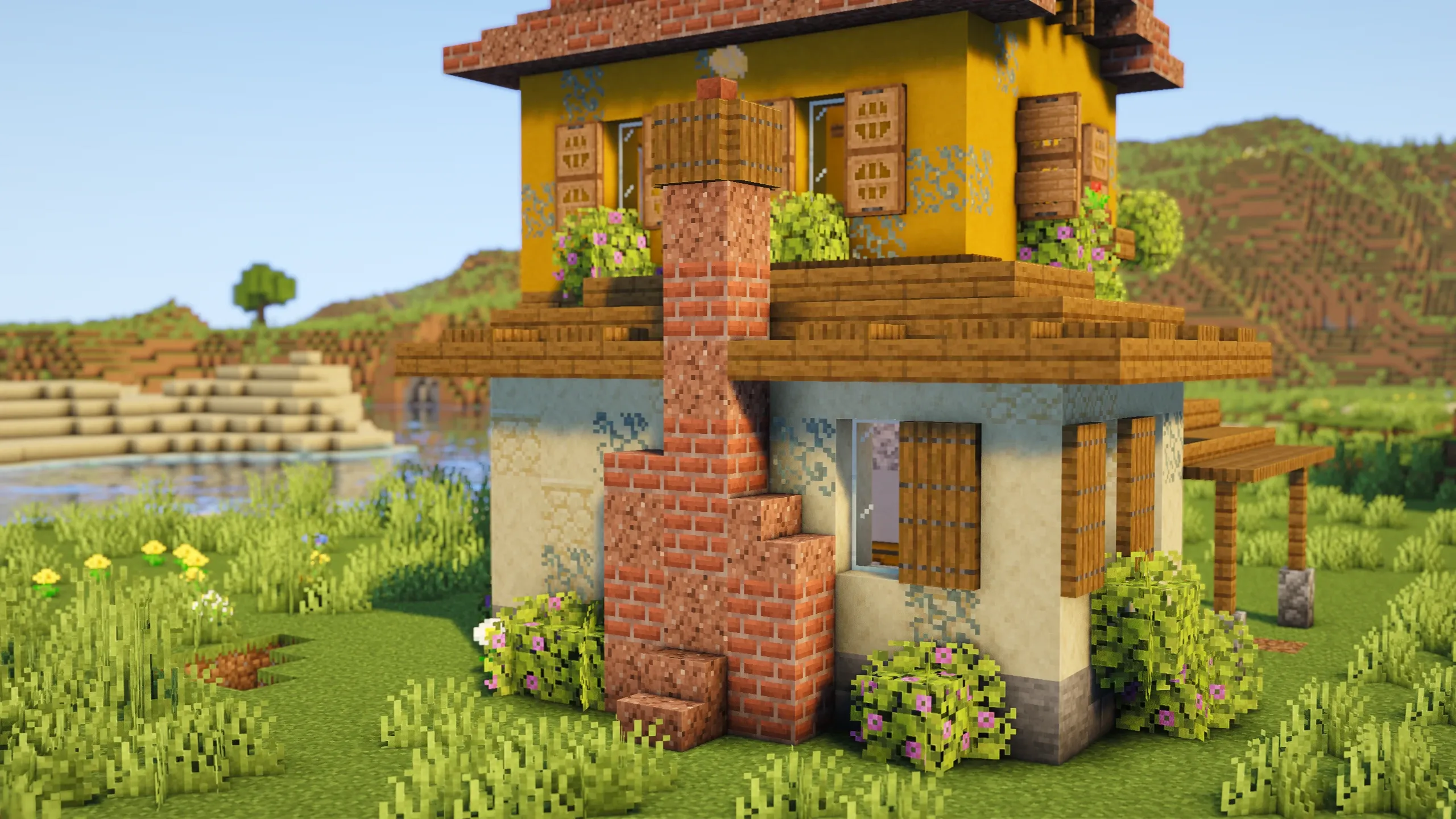 Spanish House, a Minecraft starter house and survival base, in-game photo 3