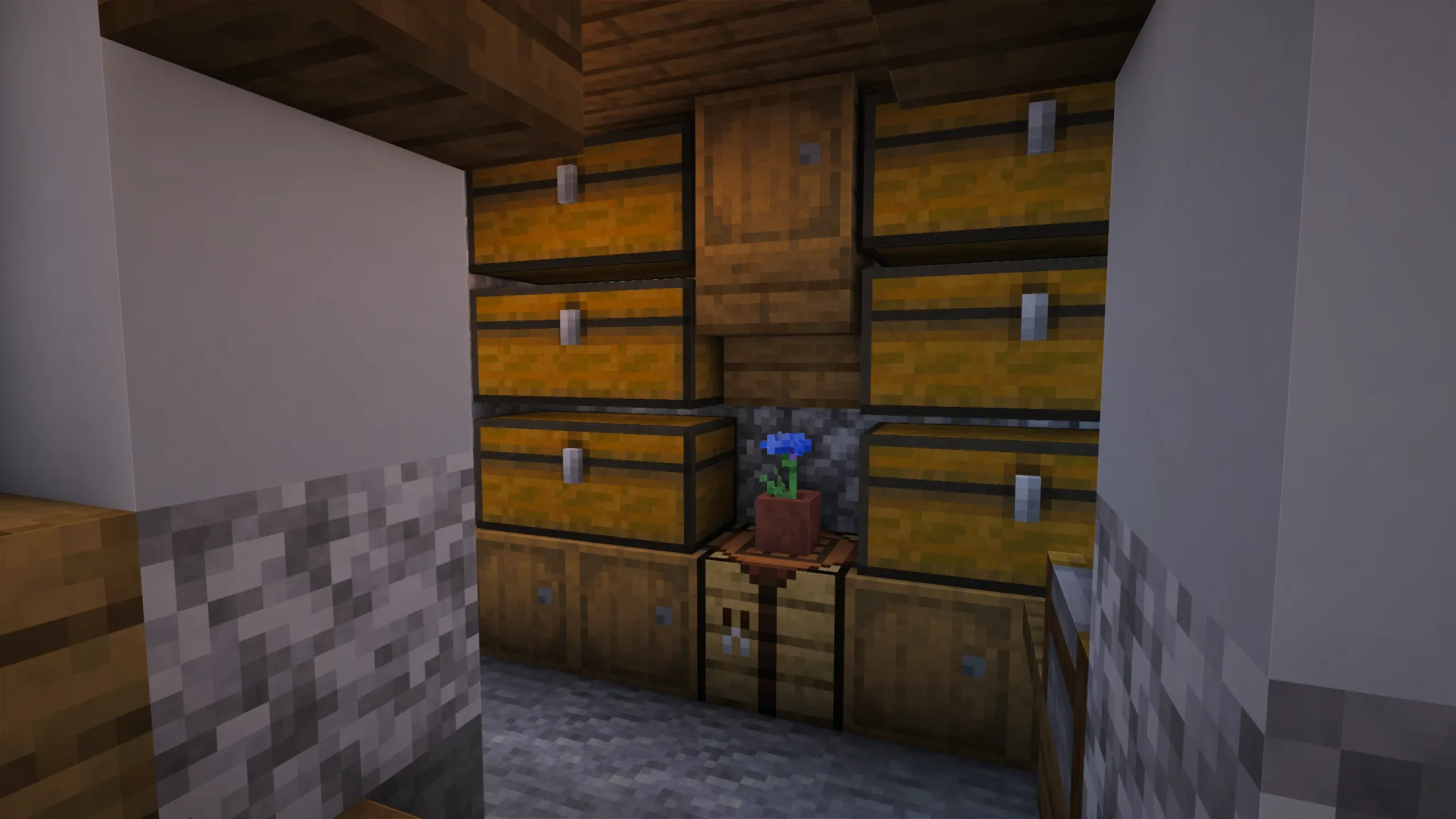 Spanish House, a Minecraft starter house and survival base, in-game photo 5