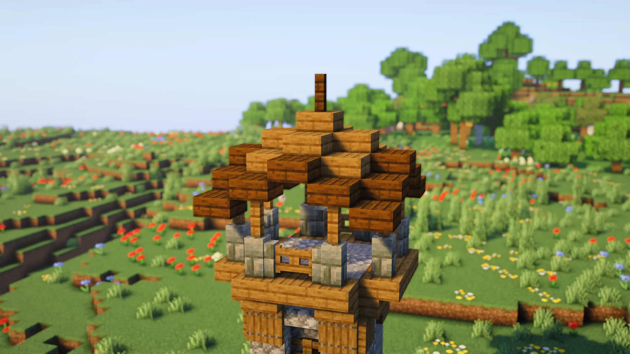 Outpost Tower #1, a Minecraft starter castle, in-game photo 3