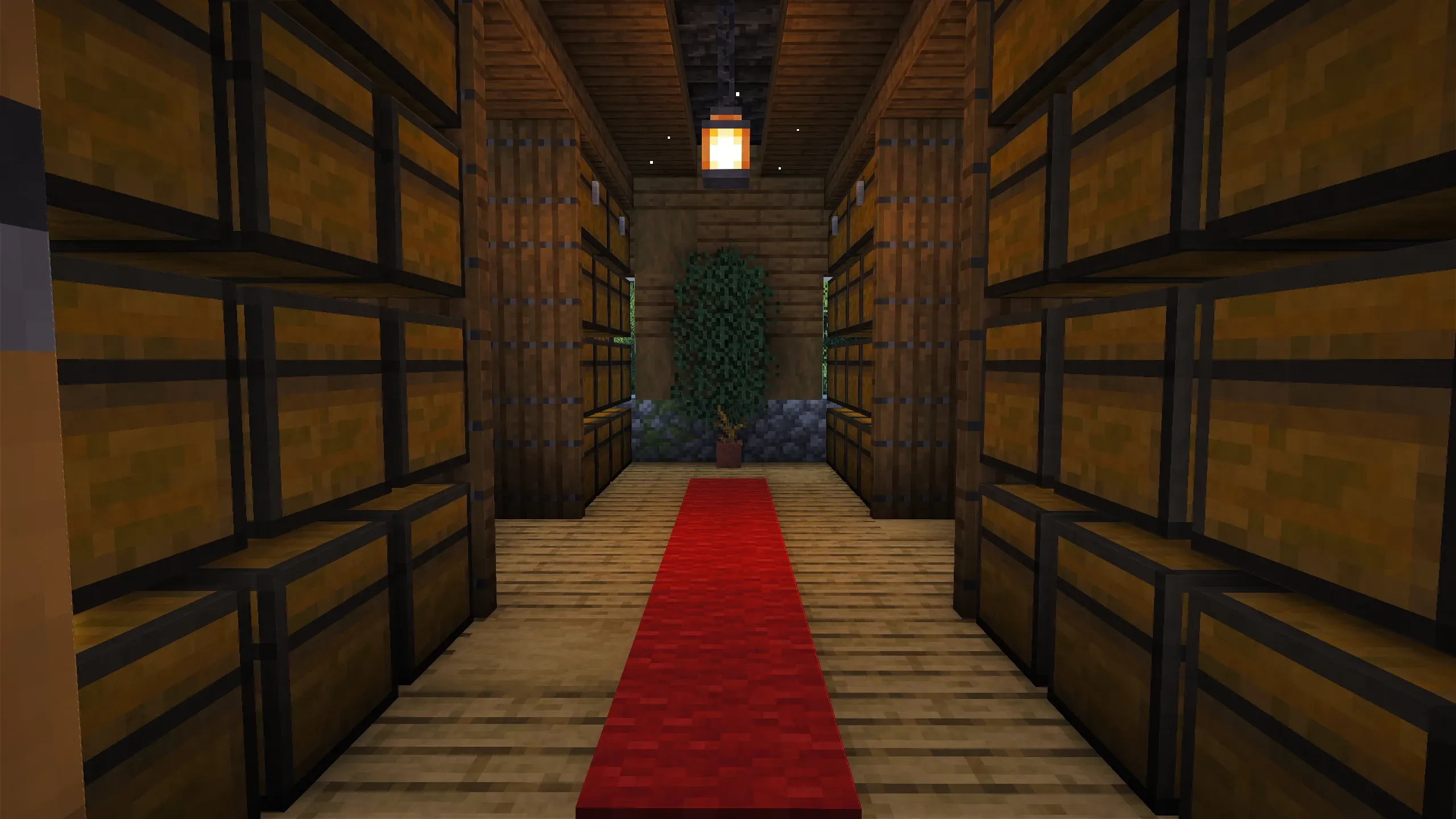 Log Storage House, a Minecraft starter house and survival base, in-game photo 3