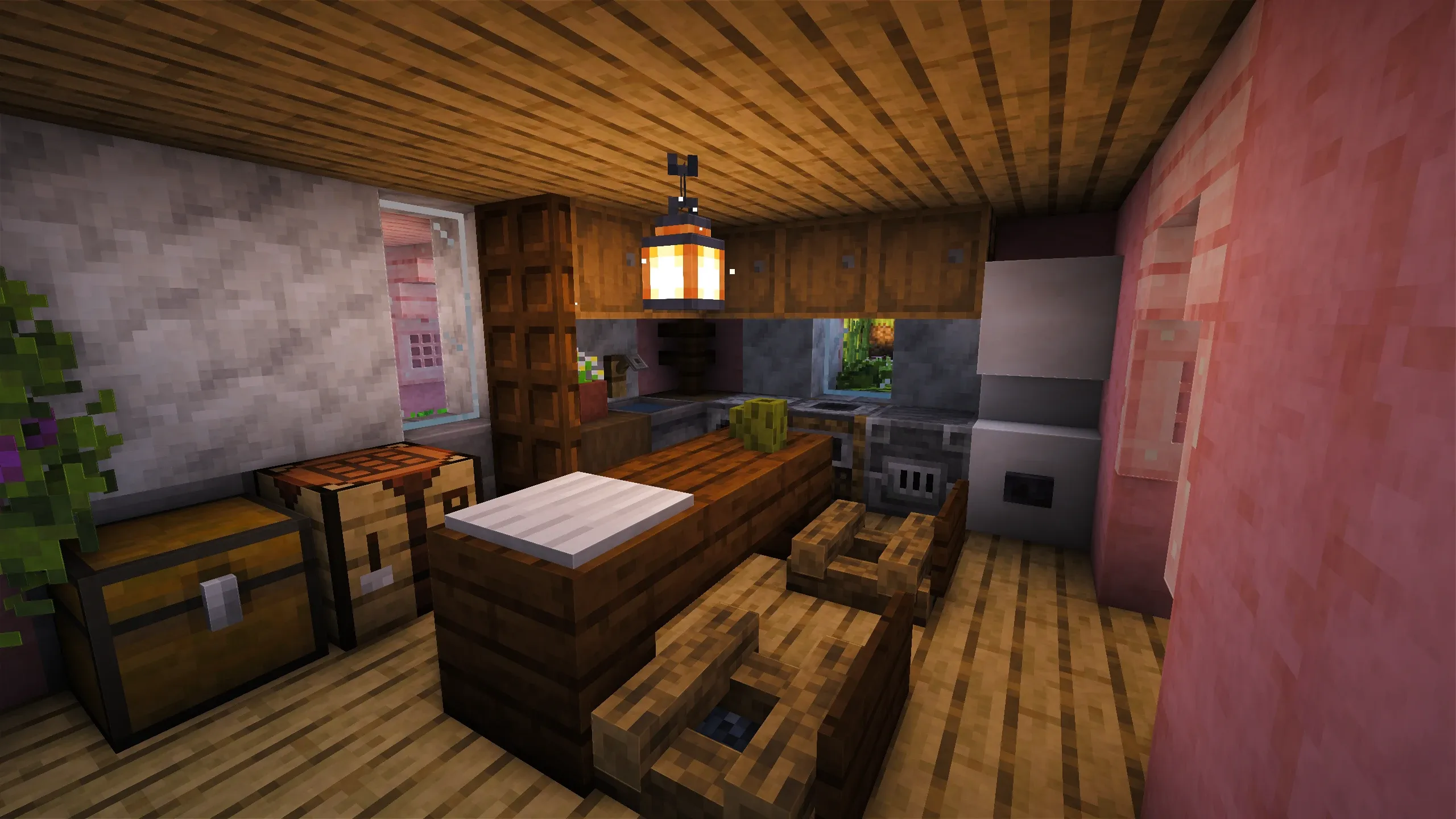 Cherry Blossom Manor, a Minecraft house, in-game photo 4