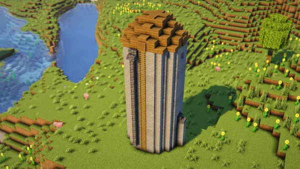 Farm Silo, a Minecraft build, in-game photo 2
