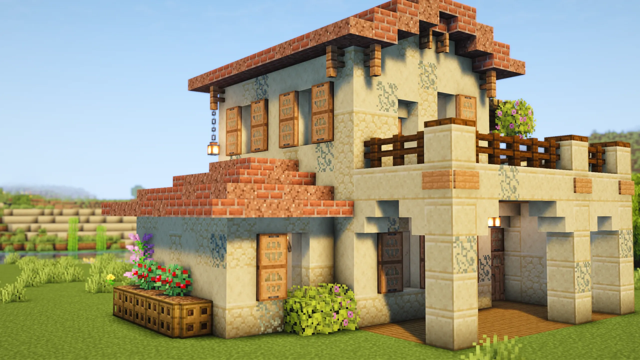 Mediterranean House, a Minecraft house, in-game photo 3