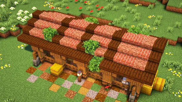 Red Roof Stable, a Minecraft starter build, in-game photo 6