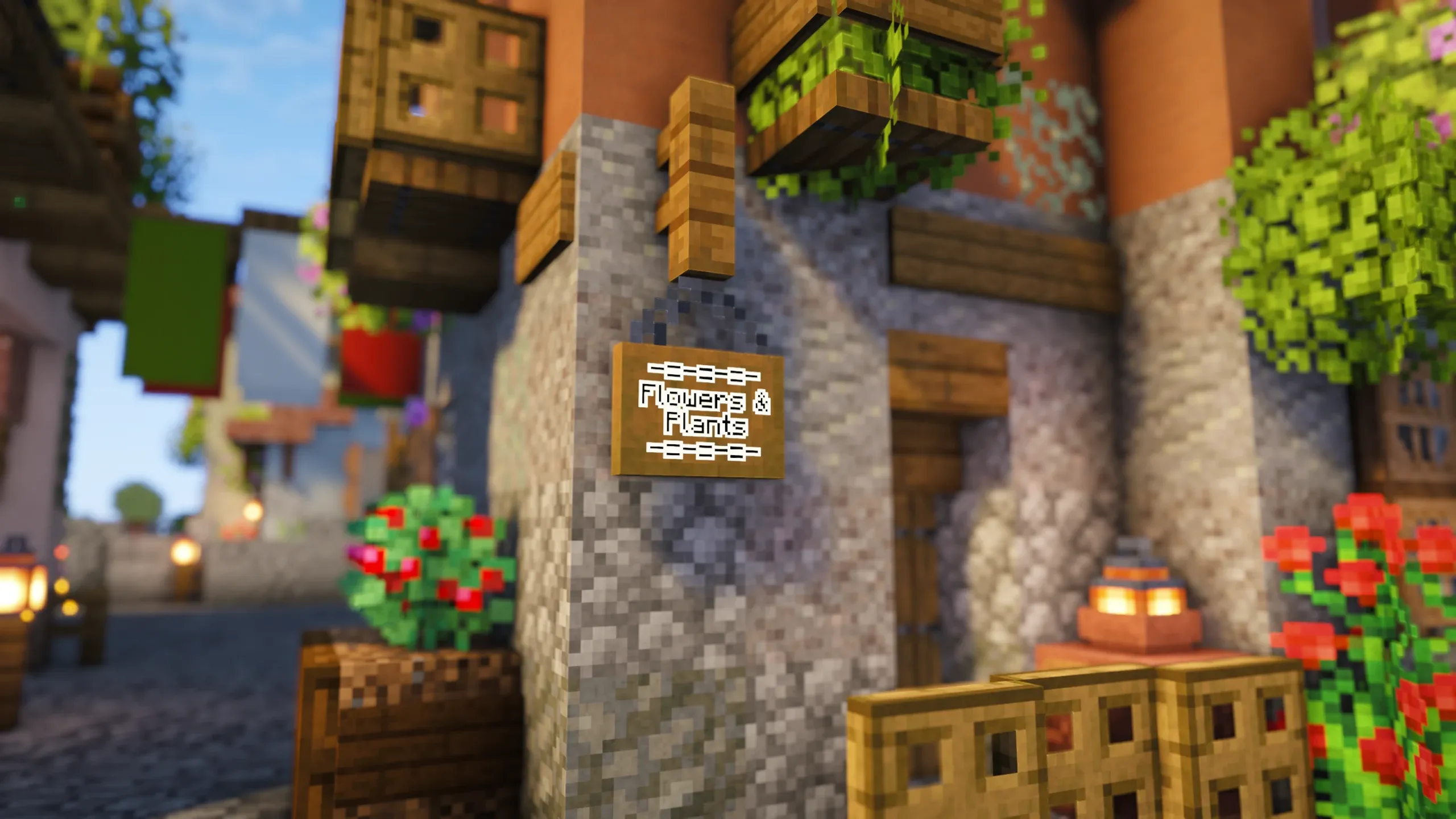 Italian Flower Store & Bar, a Minecraft house, in-game photo 2