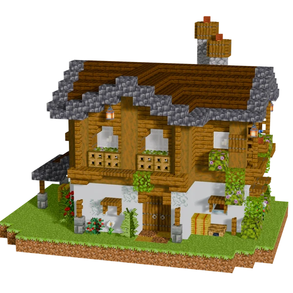 Austrian Inspired House, in Minecraft