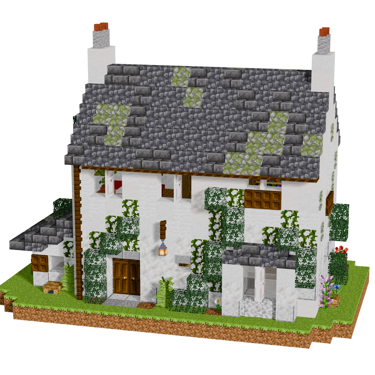British Ivy House, a finished Minecraft house