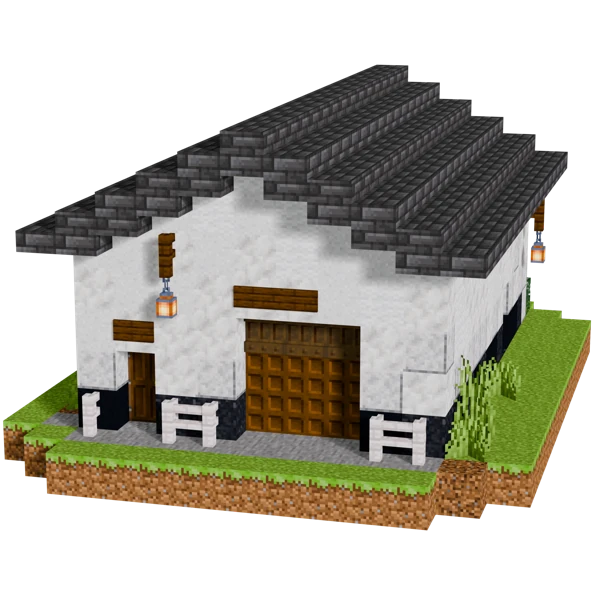 British Whitewashed Barn