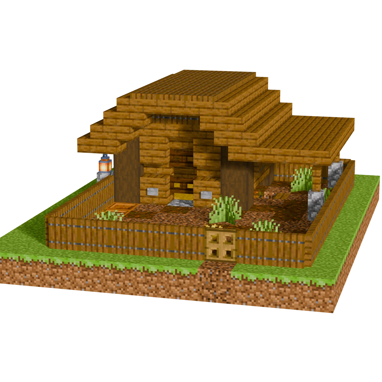 Chicken Coop Egg Farm, a finished Minecraft starter build