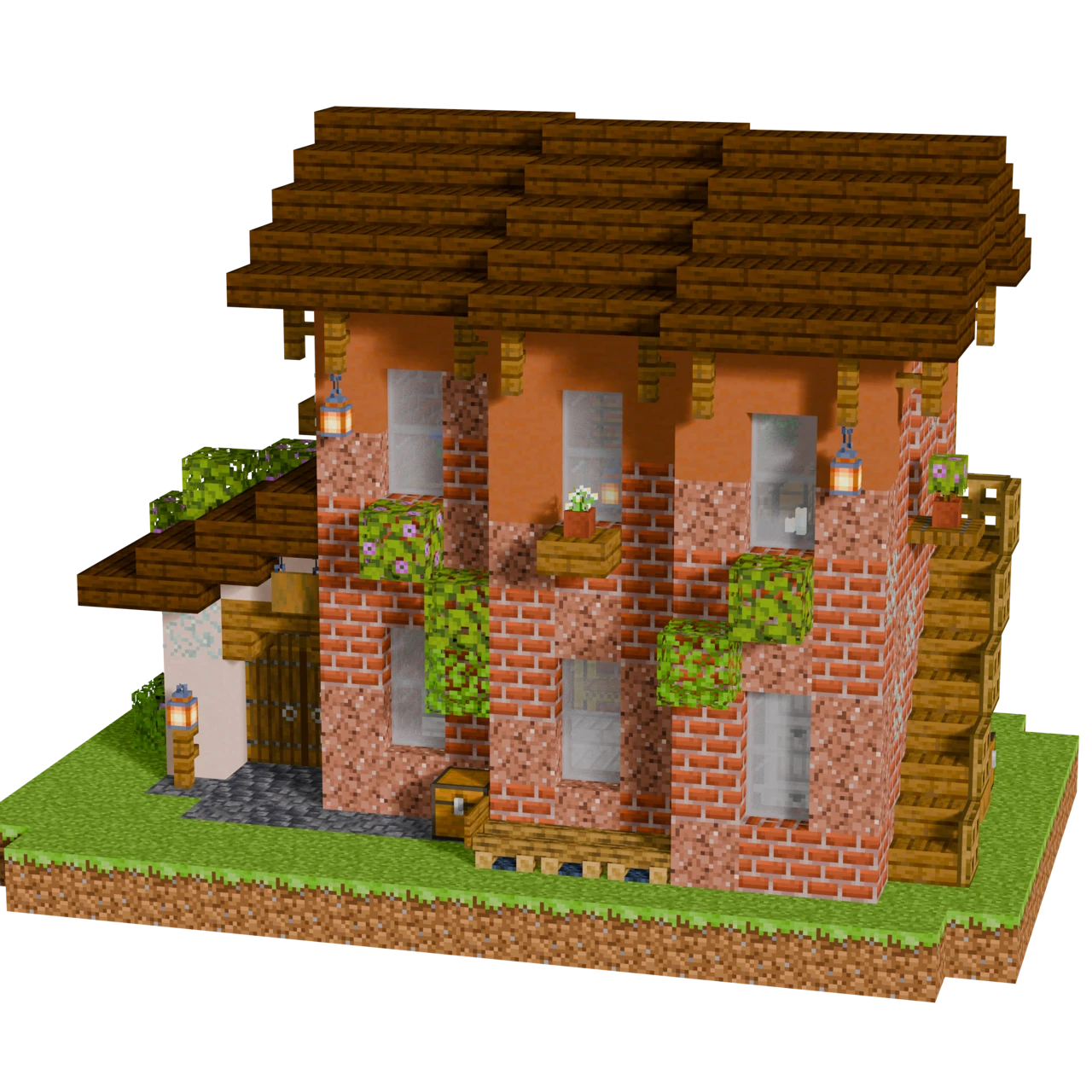 Italian Fabric Store, a finished Minecraft house