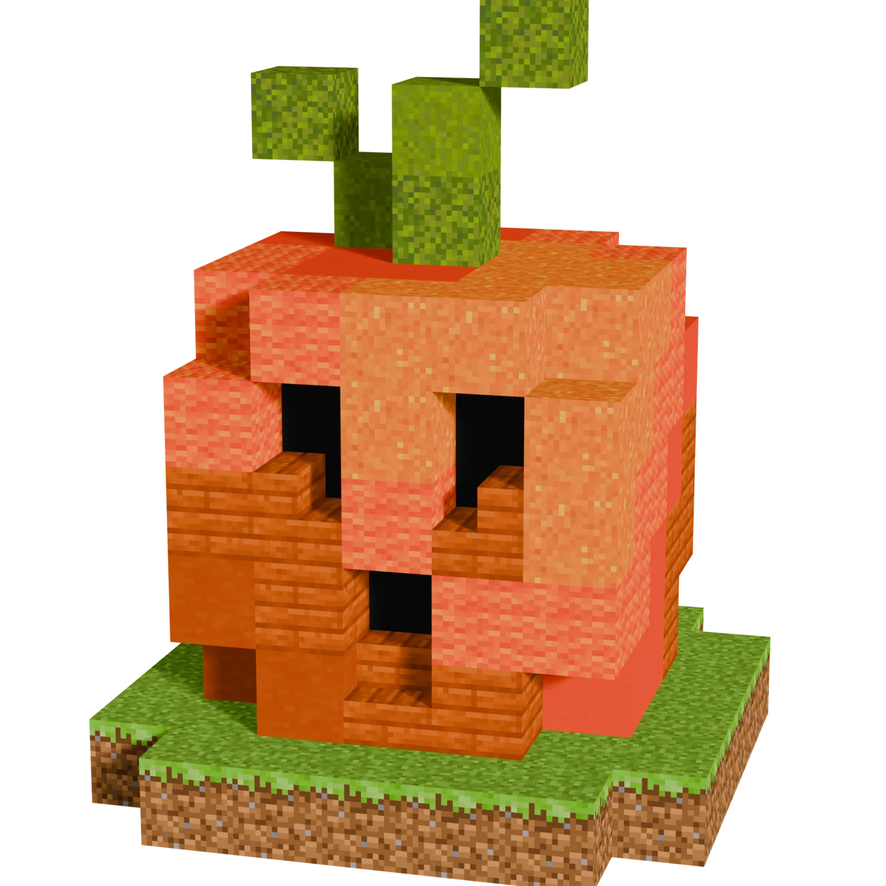Carved Pumpkin, a finished Minecraft starter build